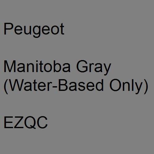 Peugeot, Manitoba Gray (Water-Based Only), EZQC.